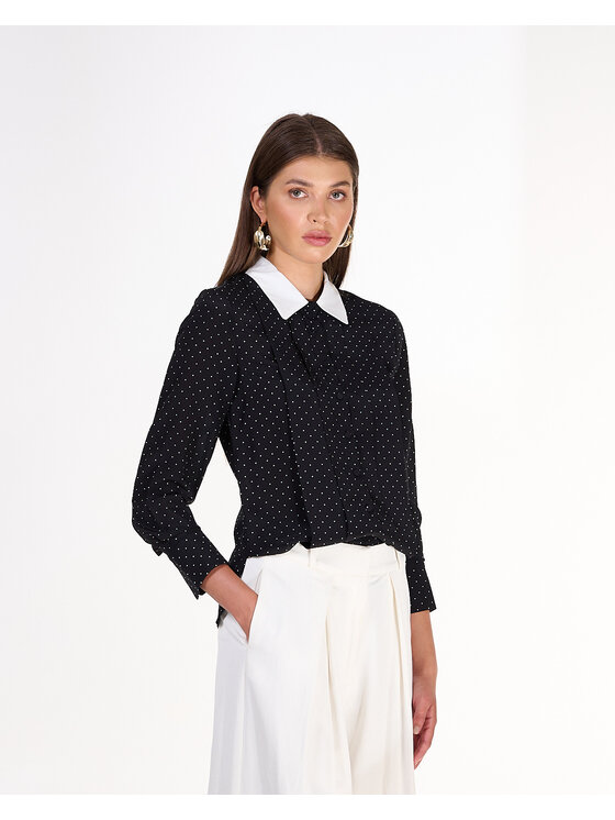 Castellani Castellani Koszula Corsica Czarny Regular Fit
