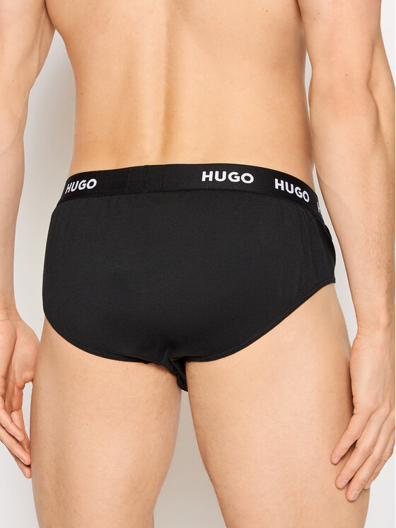 HUGO Hugo Set od 3 para muških slip gaća 50469763 Crna