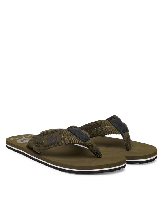 Tommy Hilfiger Tommy Hilfiger Žabky Patch Hilfiger Beach Sandal FM0FM05804 Zelená