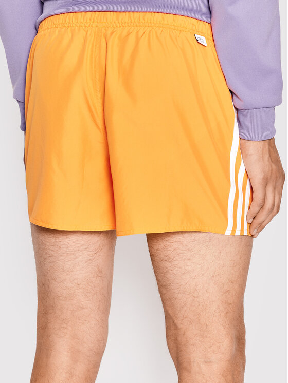 adidas adidas Szorty kąpielowe Classic 3-Stripes HA0401 Pomarańczowy Regular Fit