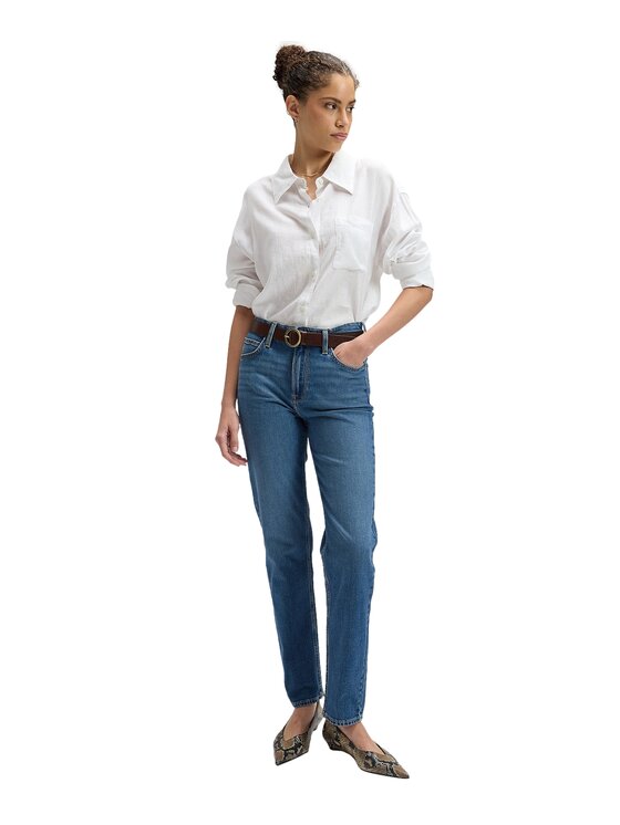 Lee Lee Koszula 112378892 Biały Relaxed Fit
