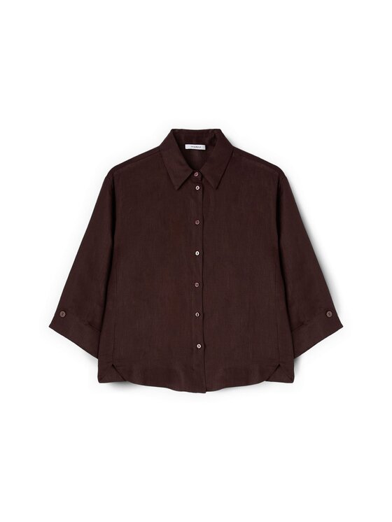 Motivi Motivi Camicia 5020W000521N029 Bordeaux Boxy Fit