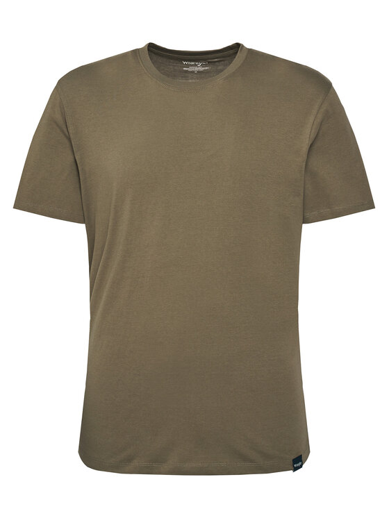 Wrangler Wrangler 2er-Set T-Shirts 112321466 Grün Regular Fit