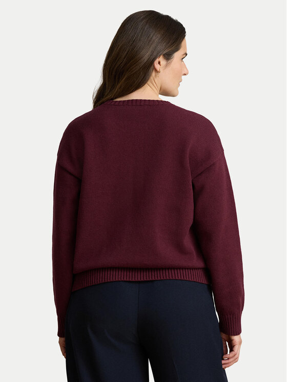 LAUREN RALPH LAUREN LAUREN RALPH LAUREN Svetr 200B27844001 Bordó Relaxed Fit