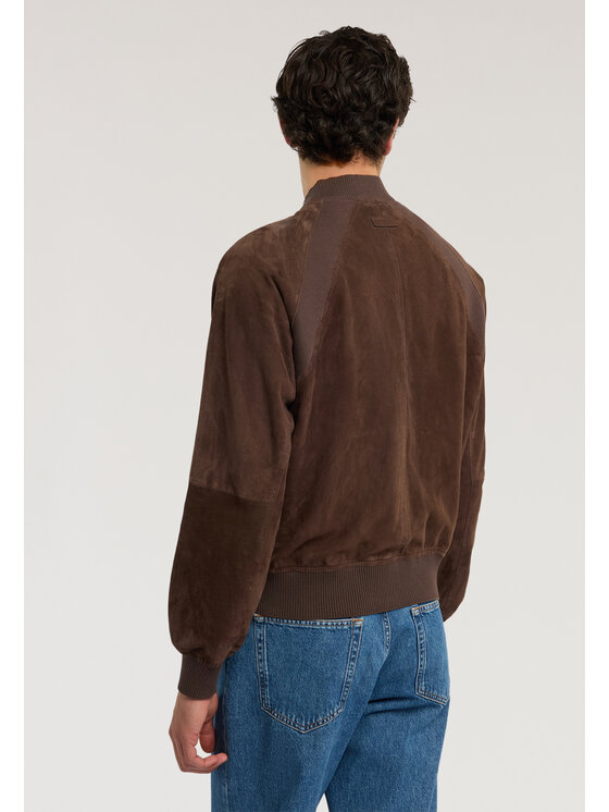 Trussardi Trussardi Giacca di pelle R313M000047N032 Marrone Regular Fit