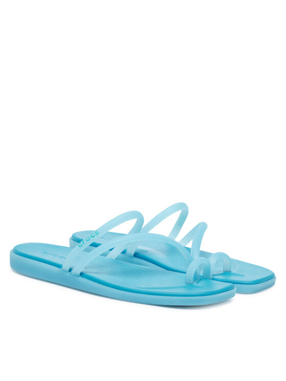 Crocs Crocs Japonki Miami Frosted Toe Loop 211253 Niebieski