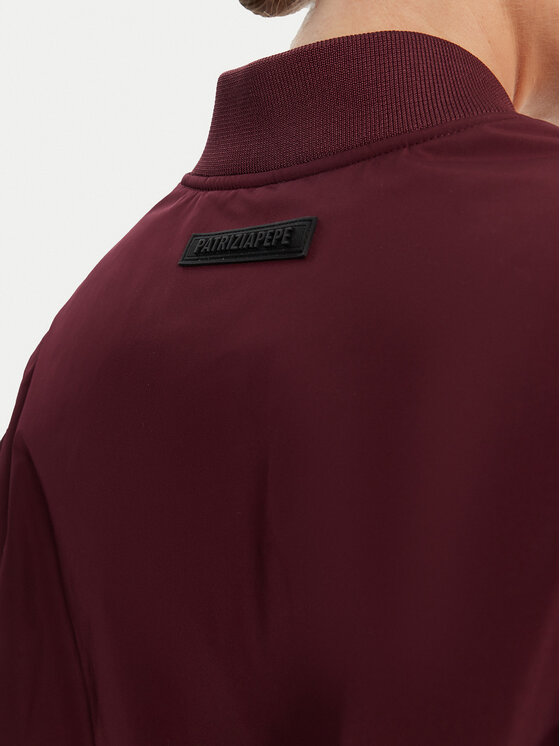 Patrizia Pepe Patrizia Pepe Μπόμπερ μπουφάν 8O0185 A619 Μπορντό Regular Fit
