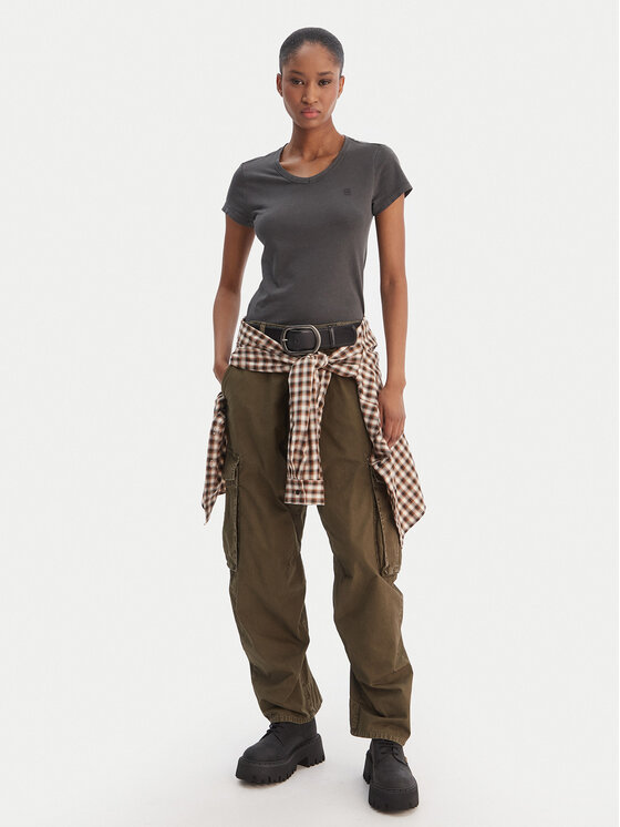 G-Star Raw G-Star Raw Majica Eyben D24533-B059 Črna Slim Fit