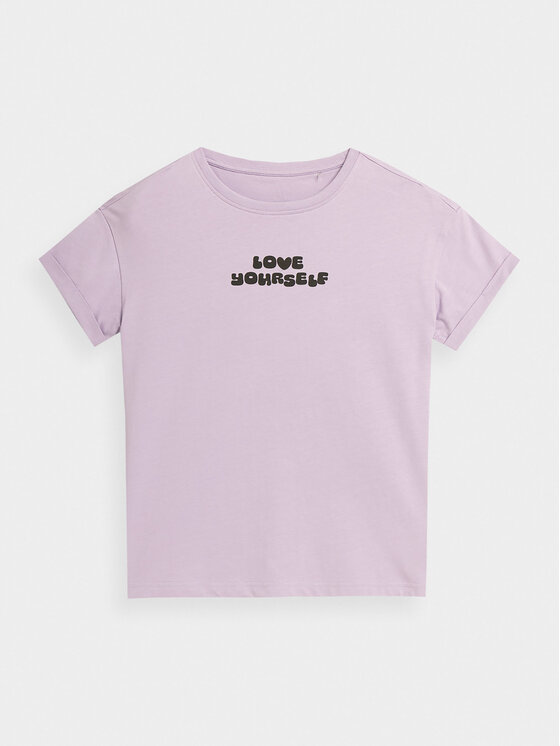 4F Tricou 4FJAW23TTSHF0825 Violet Regular Fit