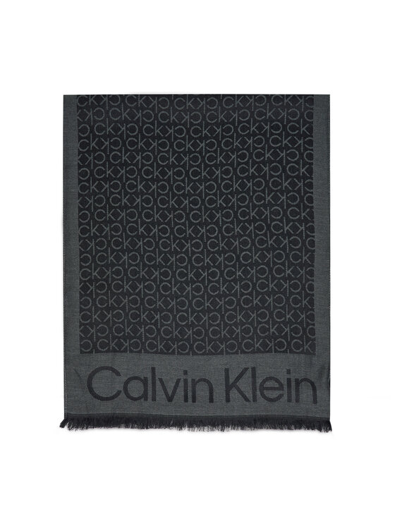Scialle Monogram Jacquard Scard K50K507438 Nero