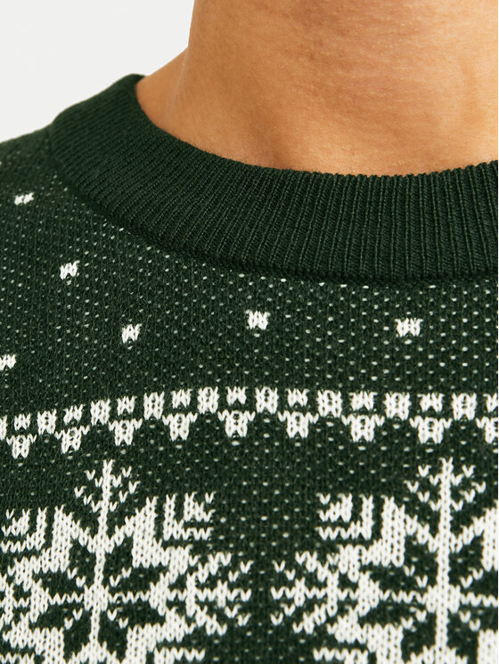 Jack&Jones Jack&Jones Pullover Xmas Gabriel 12266118 Grün Regular Fit