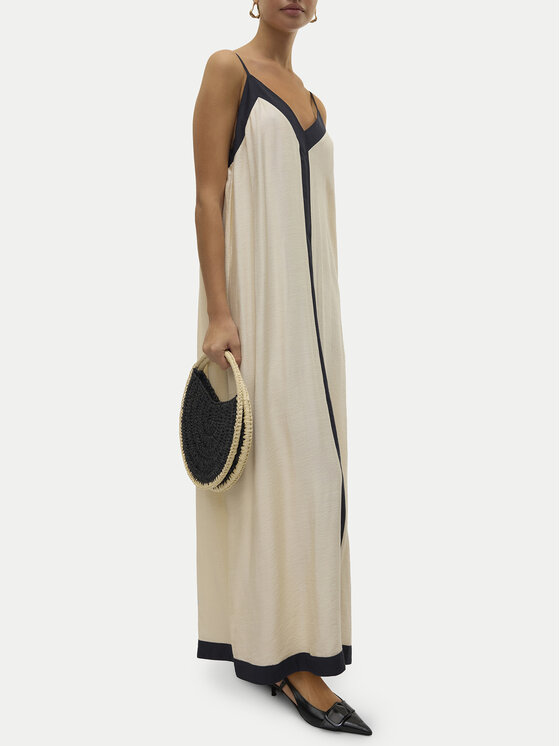 Vero Moda Vero Moda Rochie de vară Denise 10329793 Bej Regular Fit