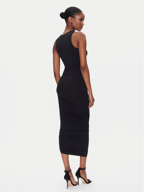 Wolford Wolford Kokteilinė suknelė Crescent Drape 57183 Juoda Slim Fit