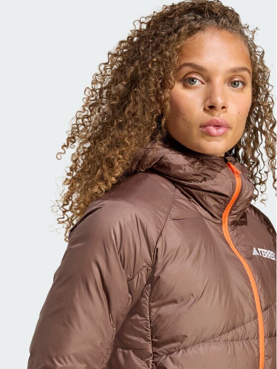 adidas adidas Kurtka puchowa Terrex Xperior Kremowy Regular Fit