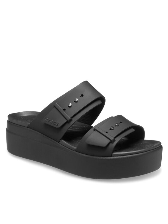 Crocs Crocs Šľapky Brooklyn Sandal Lowwdg 207431 Čierna