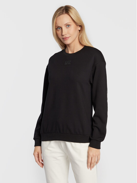 Felpa 6LTM25 TJJMZ 1200 Nero Comfortable Fit