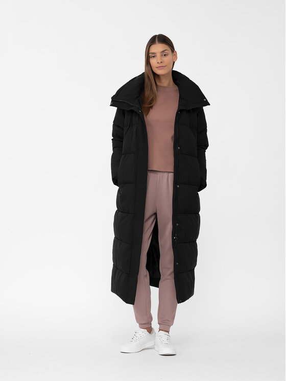 4F 4F Μπουφάν χειμωνιάτικο 4FAW23TDJAF237 Μαύρο Regular Fit