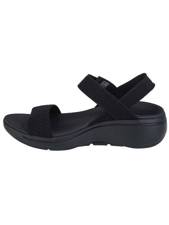 Skechers Skechers Sandali Go Walk Arch Fit Sandal - Polished Nero