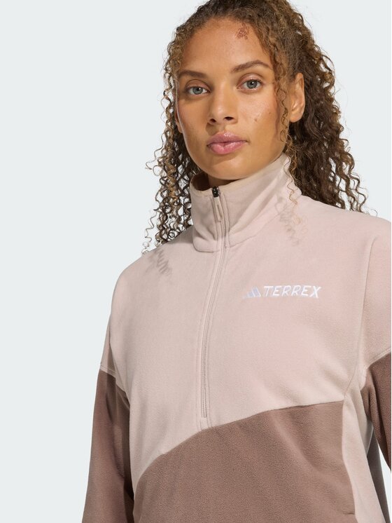 adidas adidas Bluza techniczna Terrex Multi Climawarm Fleece Brązowy Regular Fit