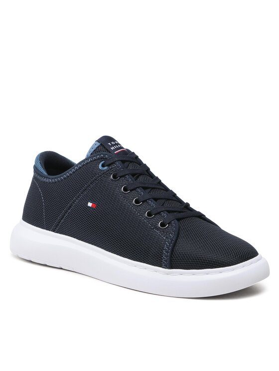 Tommy Hilfiger Tommy Hilfiger Sneakersy Lightweight Textile Cupsole FM0FM04426 Granatowy