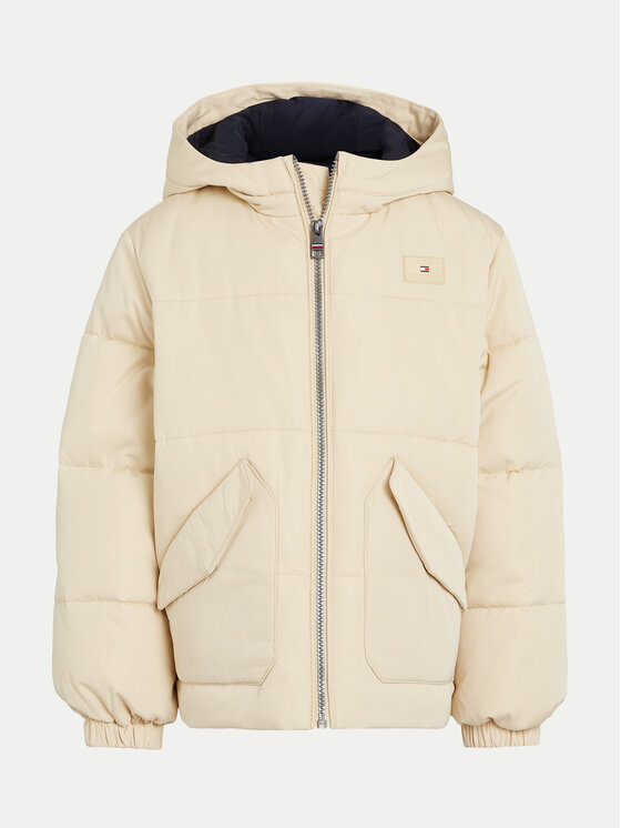 Tommy Hilfiger Tommy Hilfiger Geacă de iarnă Monotype KB0KB09092 Bej Regular Fit