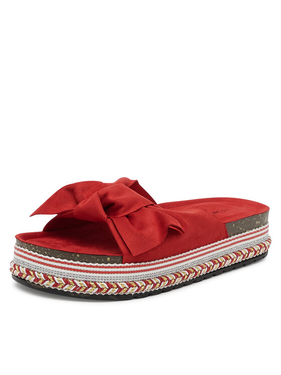 DeeZee DeeZee Klapki E2050-3 Czerwony
