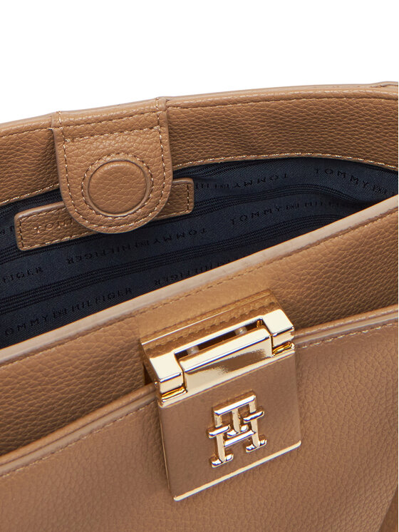 Tommy Hilfiger Tommy Hilfiger Torebka Th Her Mini Tote AW0AW17190 Brązowy