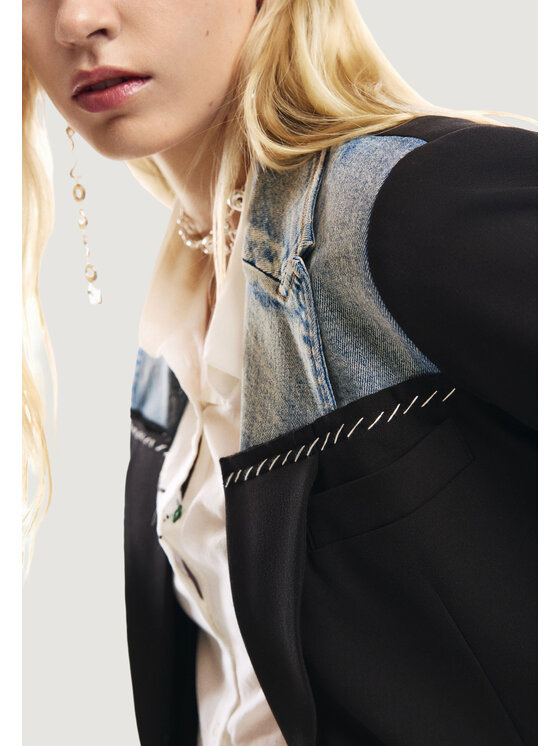 Desigual Desigual Μπουφάν γυναικείο AME_LORD Μαύρο Blazer Fit