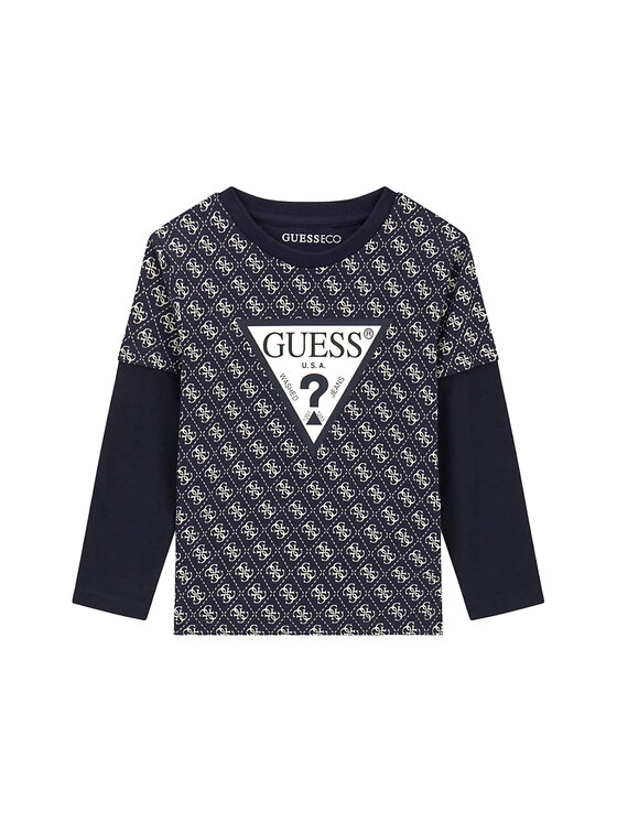 Guess Guess Набір кофта і штани N6YG02 K4077 Cиній Regular Fit