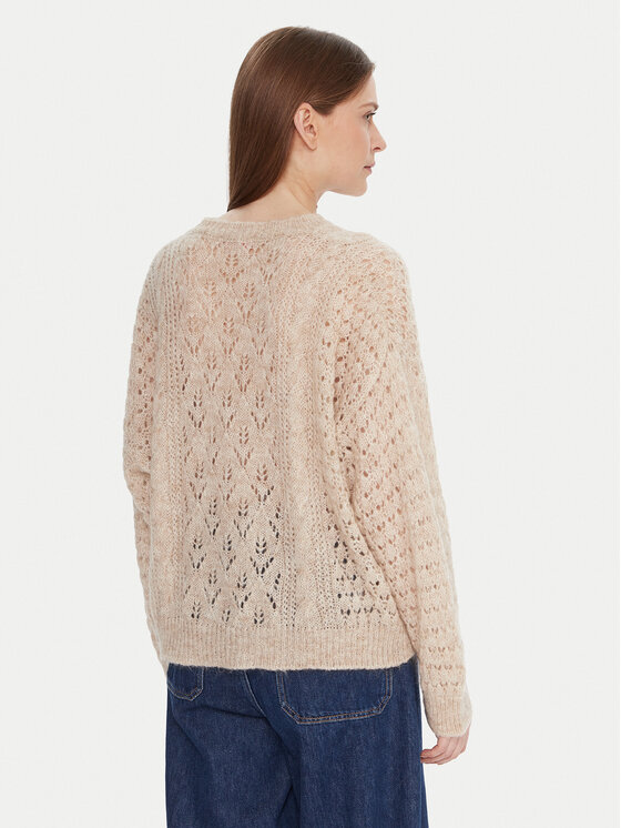 Kontatto Kontatto Strickjacke 3M0912C Beige Relaxed Fit