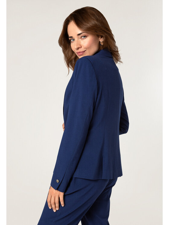 QUIOSQUE QUIOSQUE Sako 1023011 ANGE JACKET Tmavomodrá Regular Fit