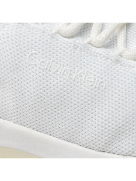 Calvin Klein Calvin Klein Sneakersy 2 Piece Sole Lace-Up-Knit HW0HW01337 Bílá