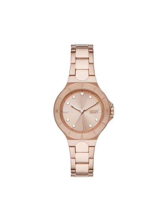 Ceas DKNY Chambers NY6642 Placat cu aur roz