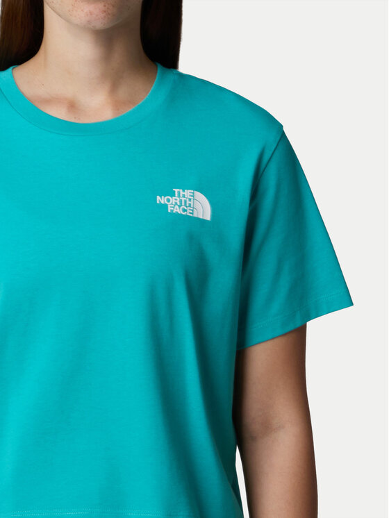 The North Face The North Face Marškinėliai Simple Dome NF0A87U4 Mėlyna Loose Fit