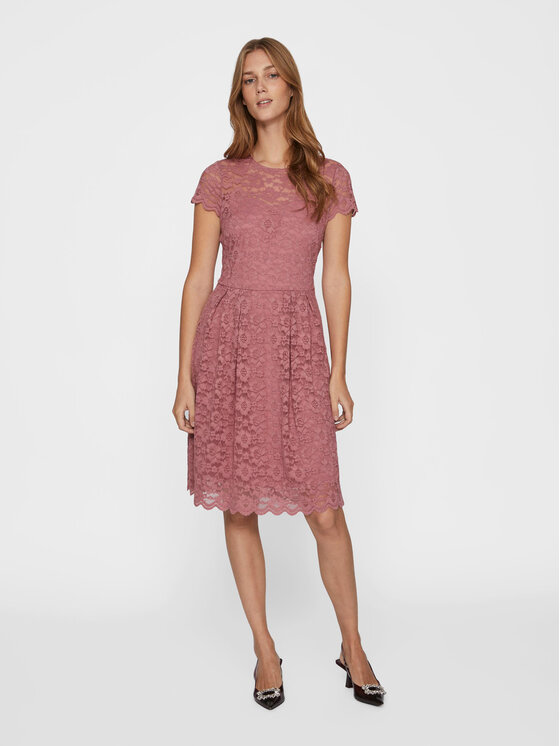 Vila Vila Коктейльна сукня Kalila 14067460 Рожевий Regular Fit