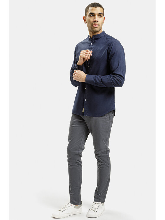 Cross Jeans Cross Jeans Chinosy E 120-243 Szary Regular Fit