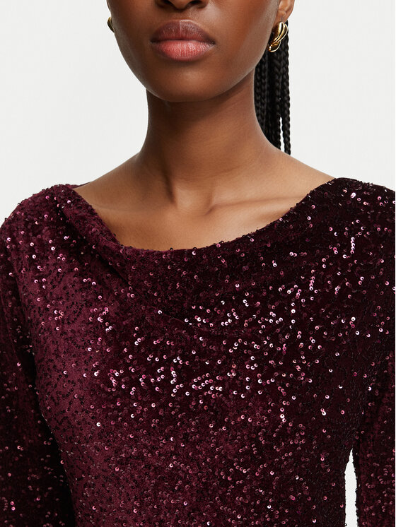 Rinascimento Rinascimento Coctailkleid CFC0126781003 Dunkelrot Regular Fit