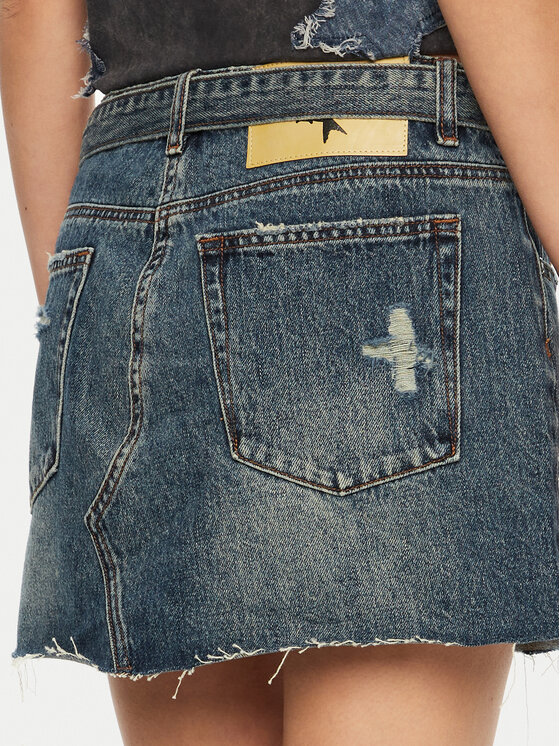 One Teaspoon One Teaspoon Minirock 26681 Dunkelblau Regular Fit