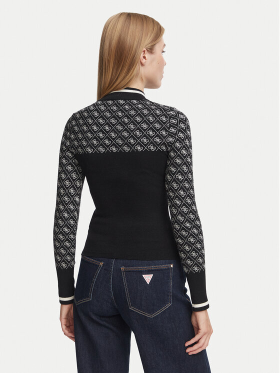 Guess Guess Pullover W5BR24 Z3JD2 Schwarz Slim Fit