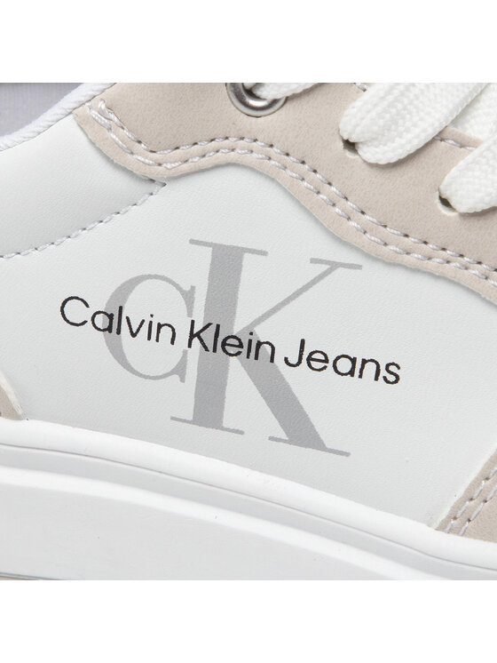 Calvin Klein Jeans Calvin Klein Jeans Sneakersy Low Cut Lace-Up Sneaker V3B9-80115-1355 M Biały
