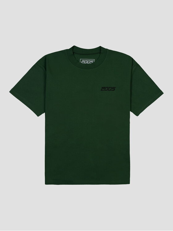 2005 2005 T-Shirt basic Zelená Oversize