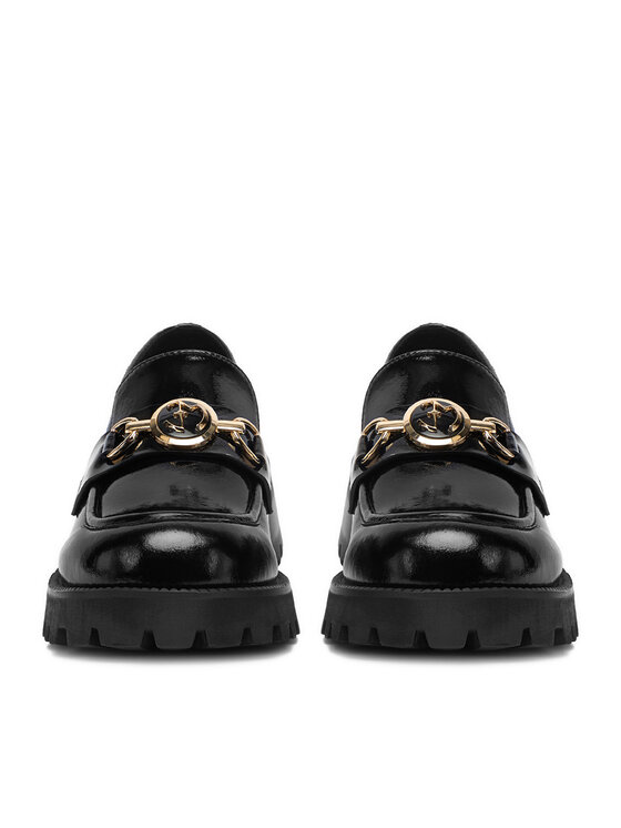 Eva Minge Eva Minge Loafersy EO-MOCCA-01 Černá