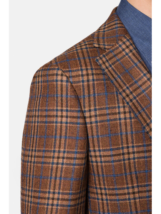 Lancerto Lancerto Marynarka Palmdale MA099222000009 Brązowy Slim Fit