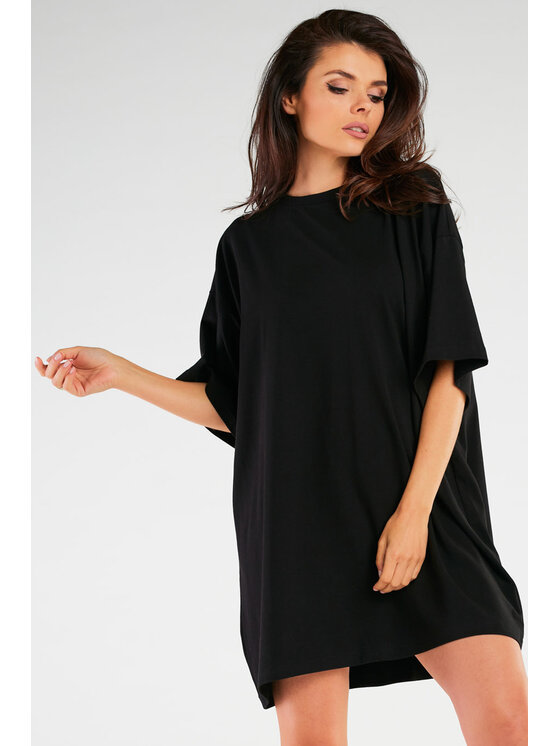 Infinite You Infinite You Sukienka M255 Czarny Basic Fit
