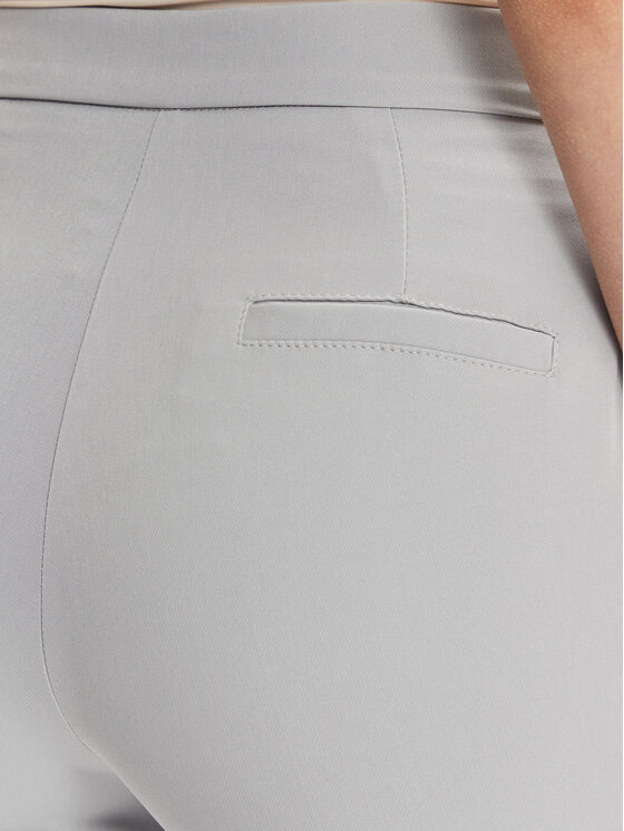 Maryley Maryley Текстилни панталони 24EB587/43LU Сив Wide Leg