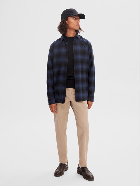 Selected Homme Selected Homme Košulja 16091358 Tamnoplava Slim Fit