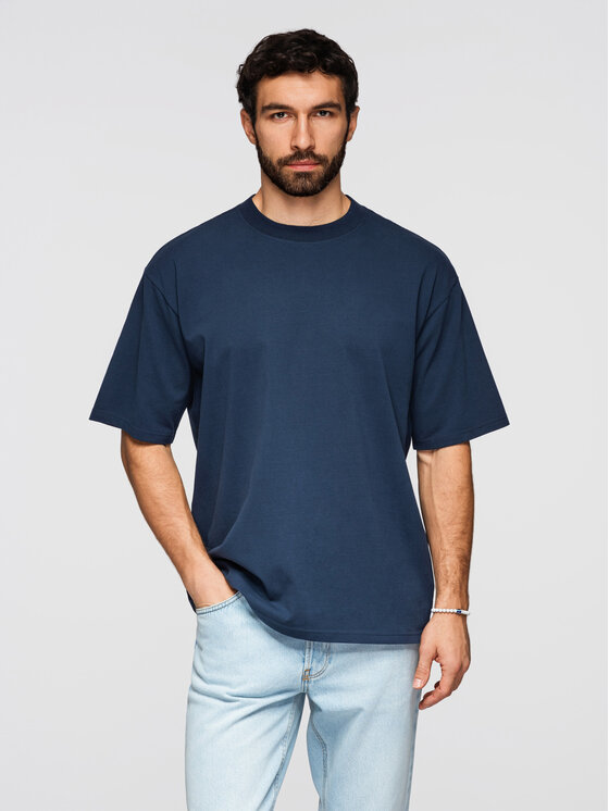Ombre Ombre Souprava triček OM-TSBC-0291 Barevná Loose Fit