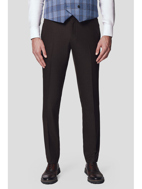 Lancerto Lancerto Garnitur Flengi GA073125000025 Brązowy Slim Fit