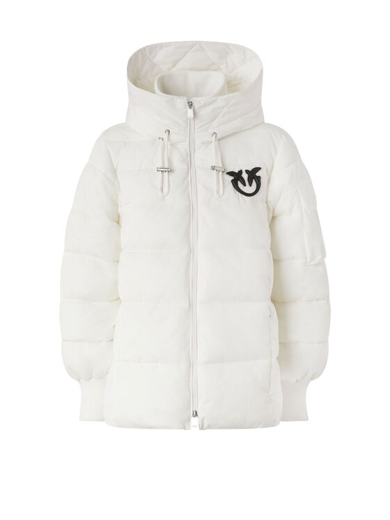 PINKO PINKO Giubbotto piumino Crusca cappa tela mat Bianco Regular Fit