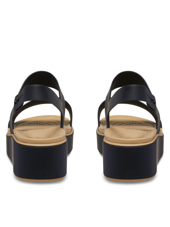 Crocs Crocs Sandále Brooklyn Matte Wrap Low Wedge 211802 Čierna
